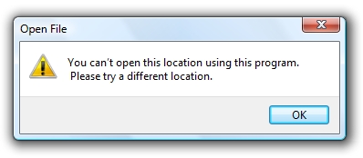Windows Vista File Browsing Is Broken